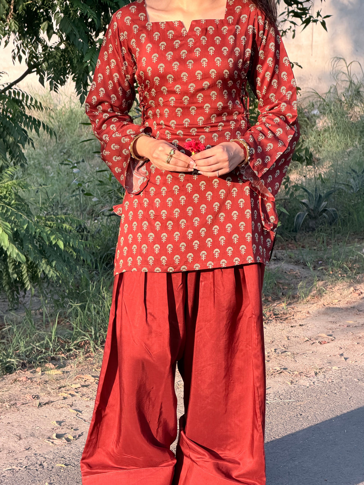 Ruby Rust Side Coset Suit