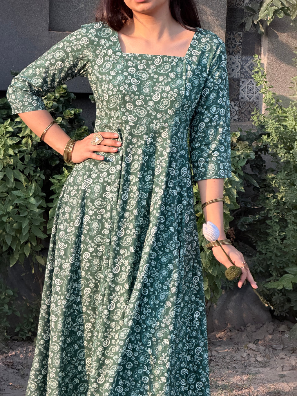 Emerald Anarkli frock