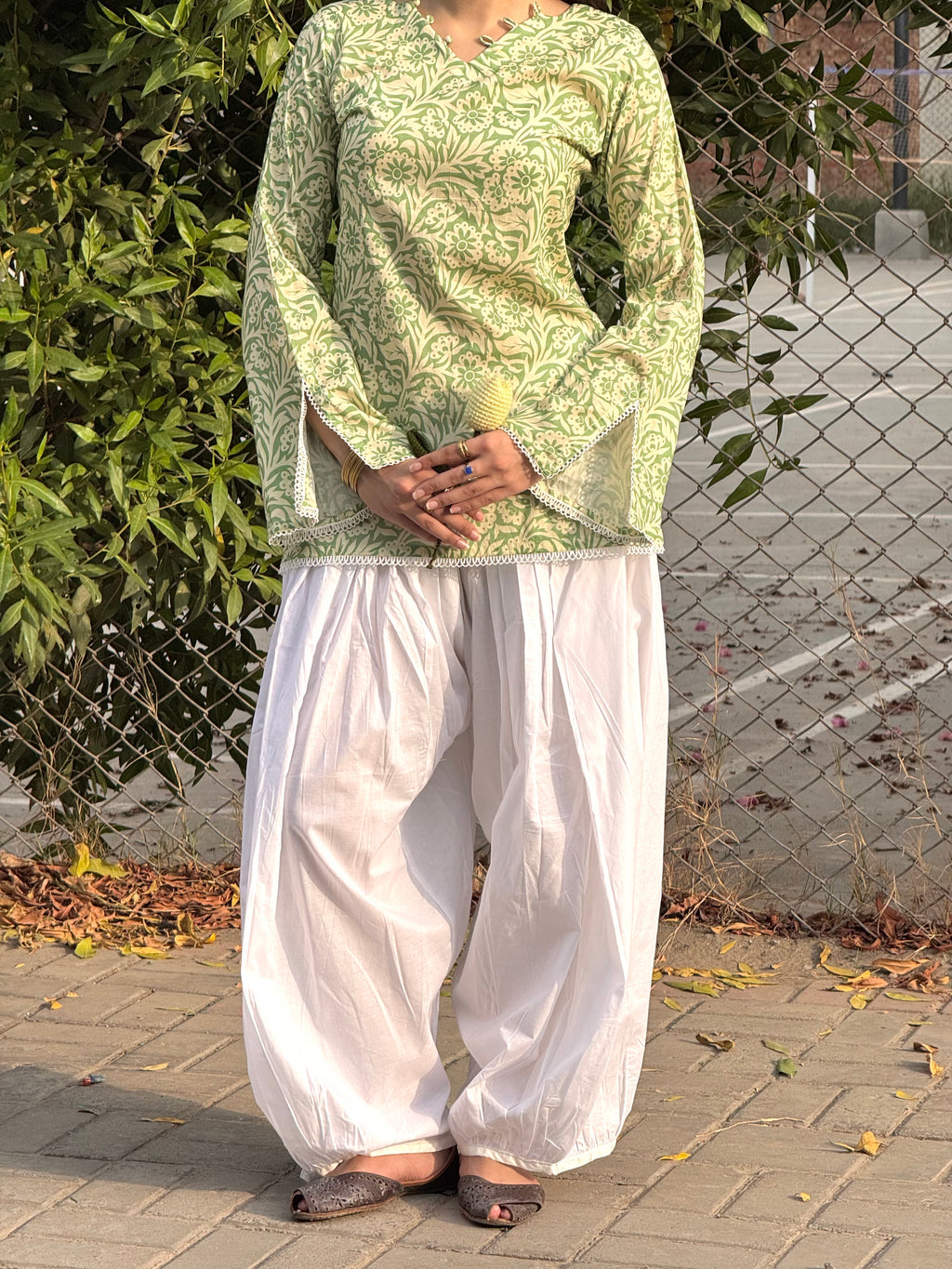 Soft Sage Kurti
