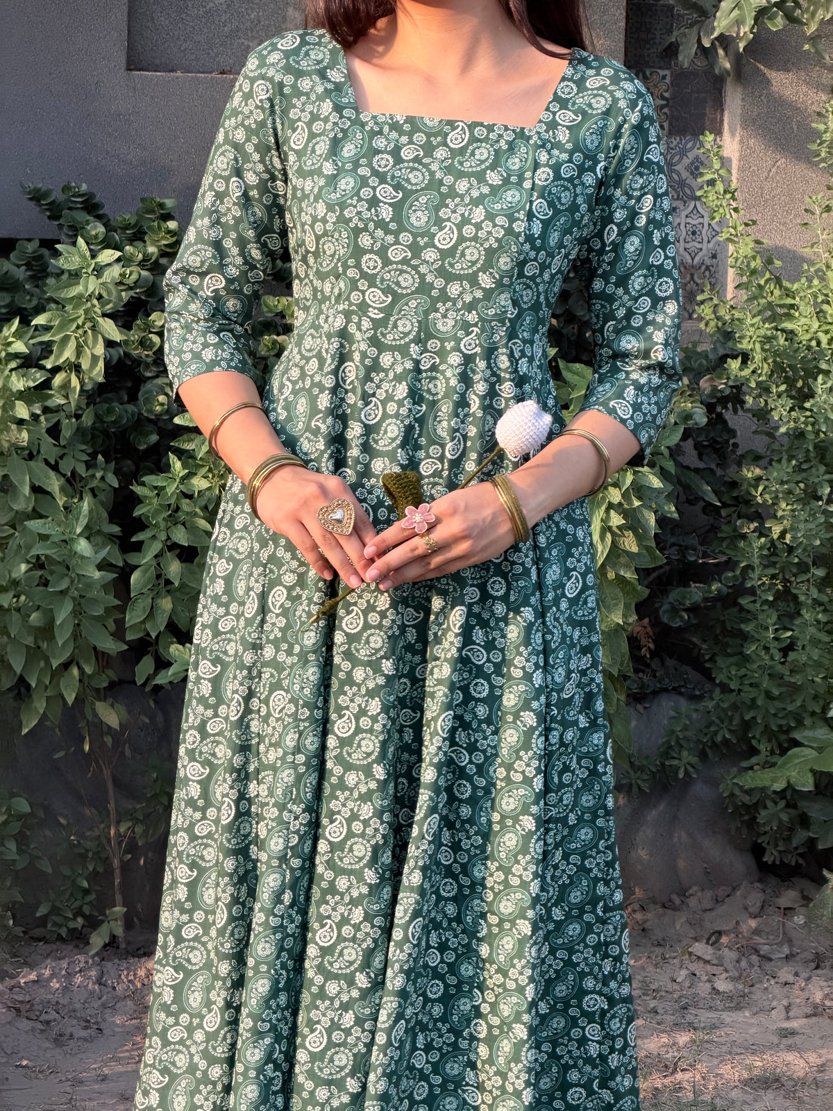 Emerald Anarkli frock