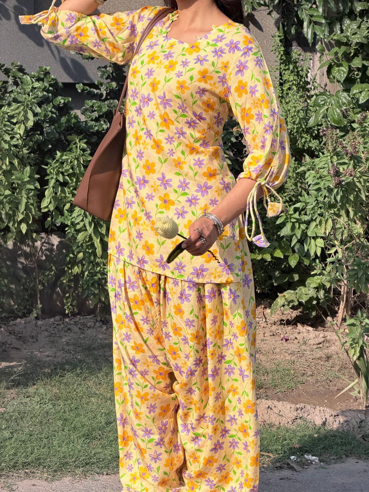 Floral Sunset Suit