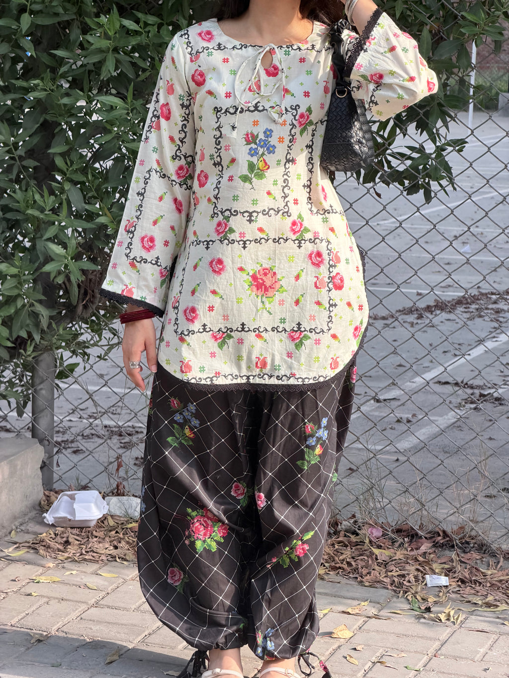 Noir Kurti Set