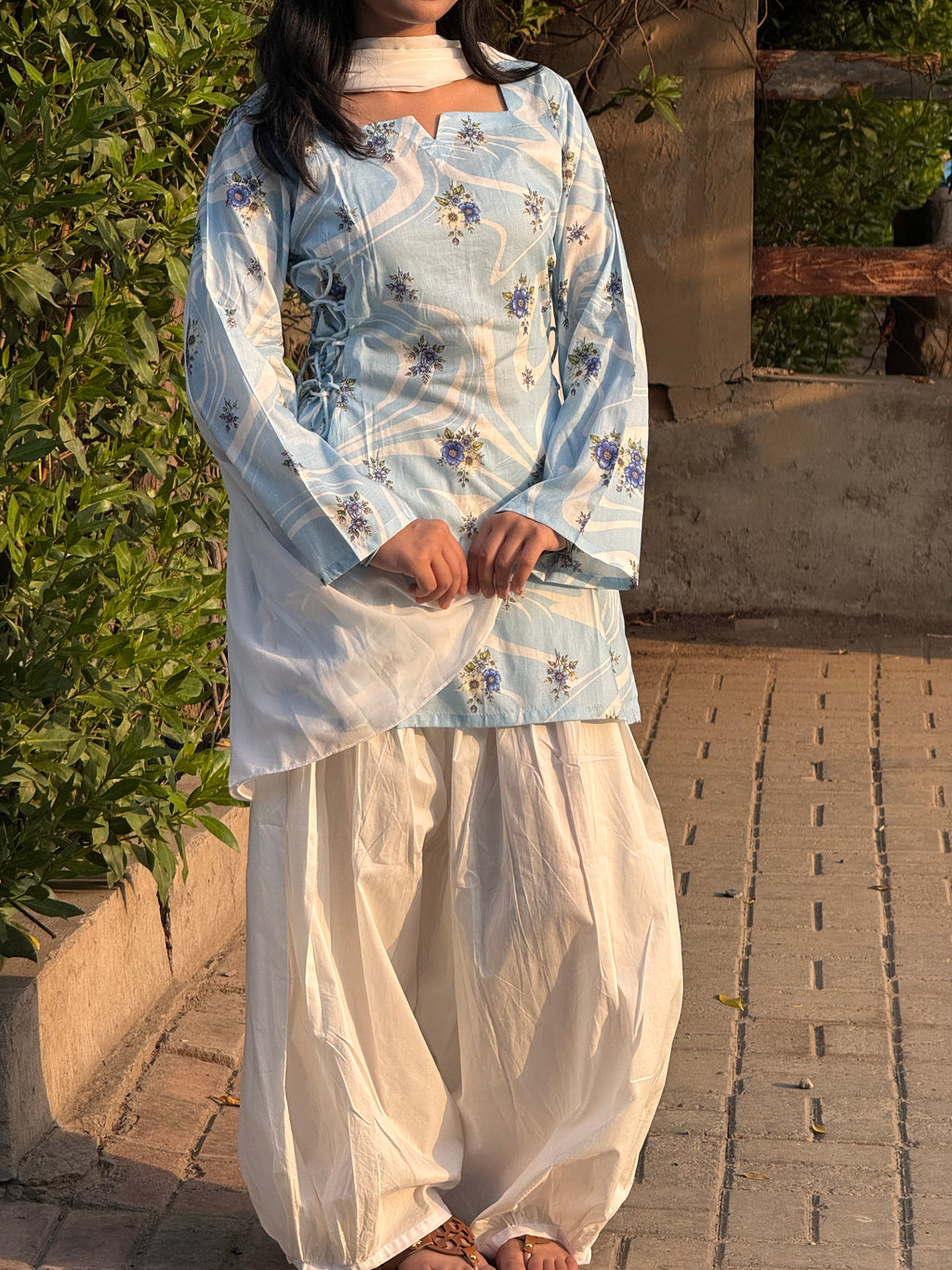 Neelum Side Corset Kurti
