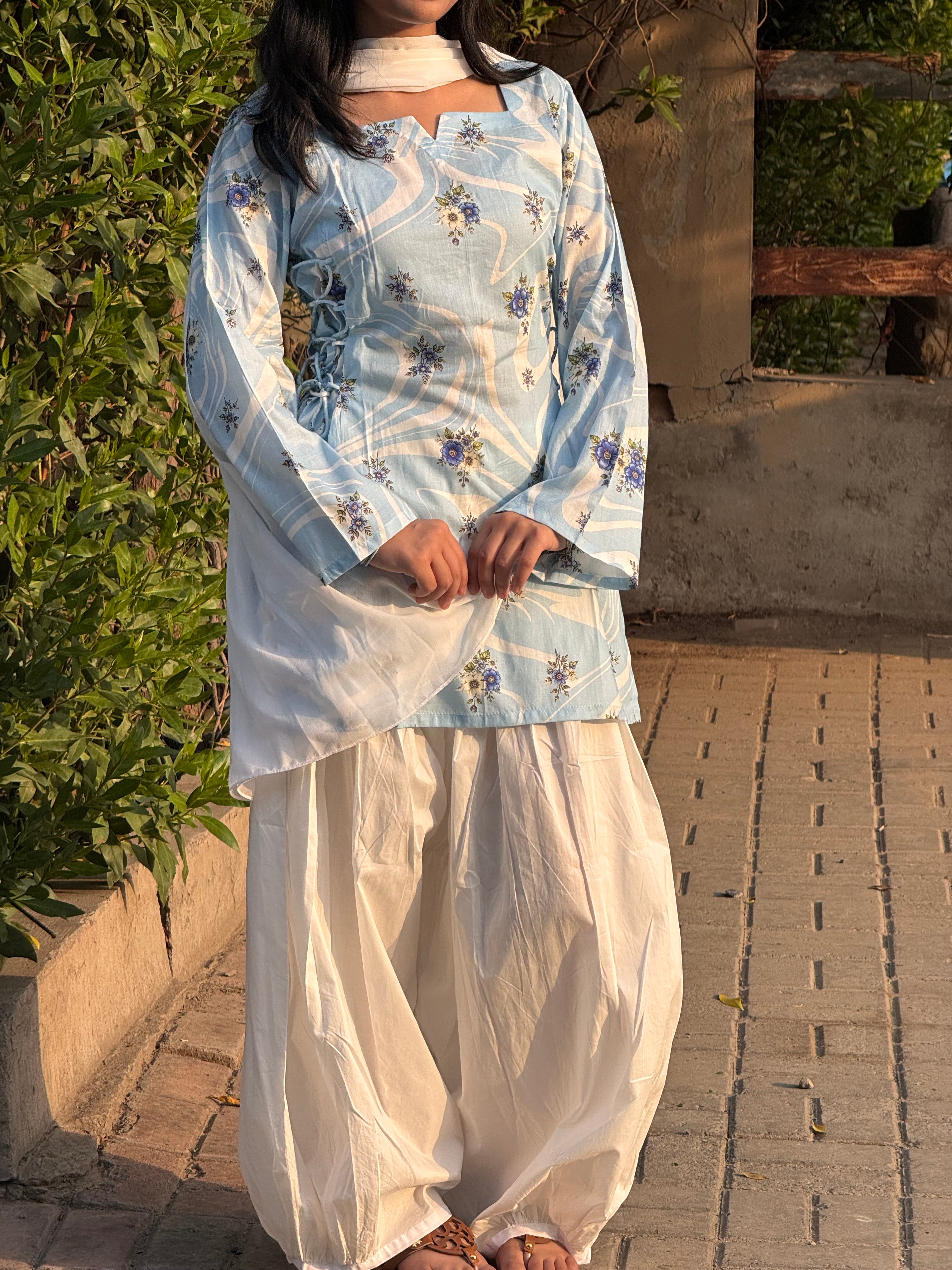 Neelum Side Corset Kurti