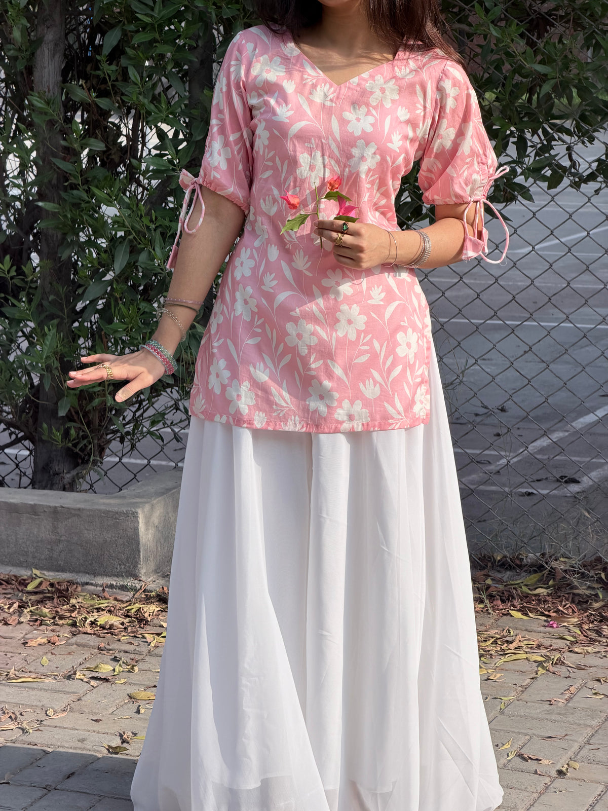 Pink Aura short Kurti