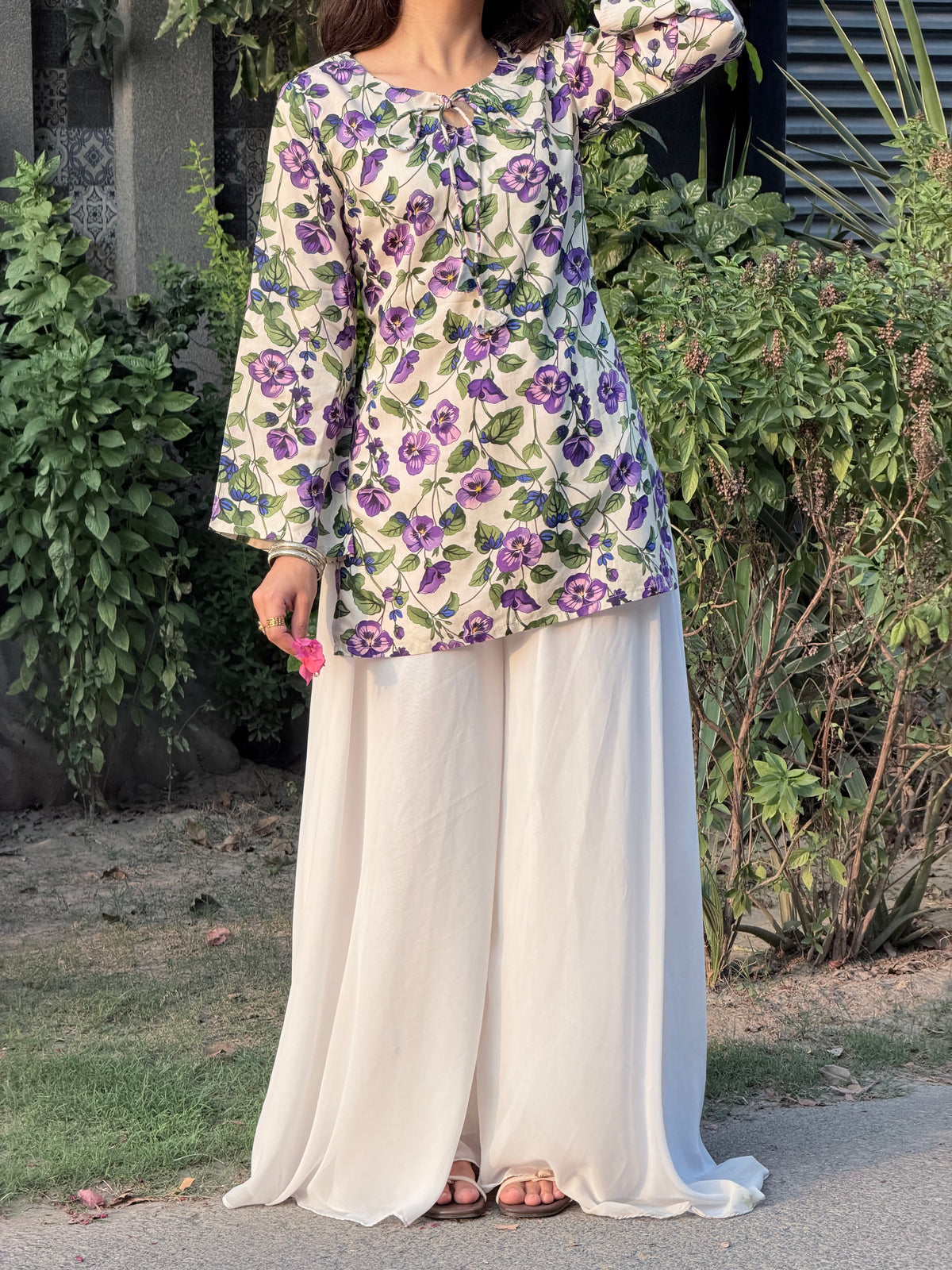 Lilac Short kurti