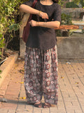 Black floral Printed Shalwar