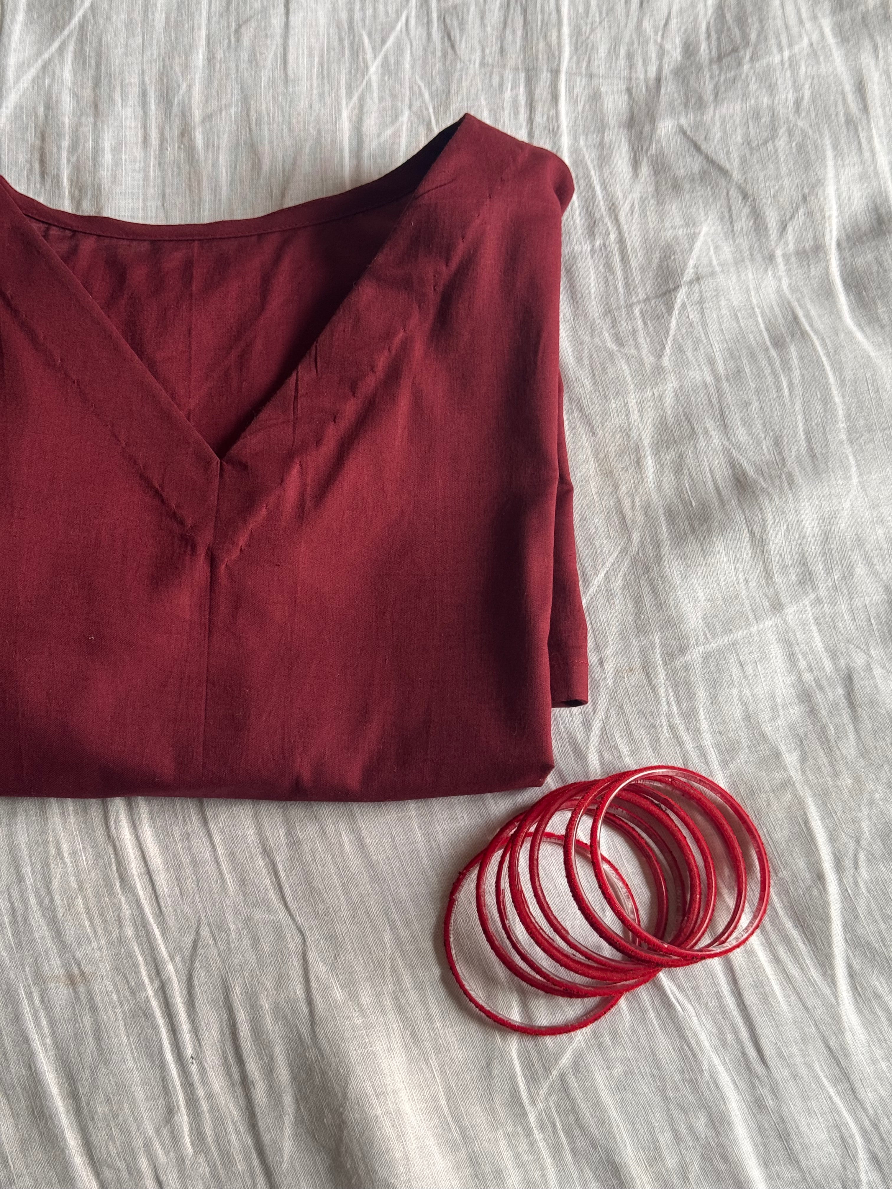 Maroon basic kurti