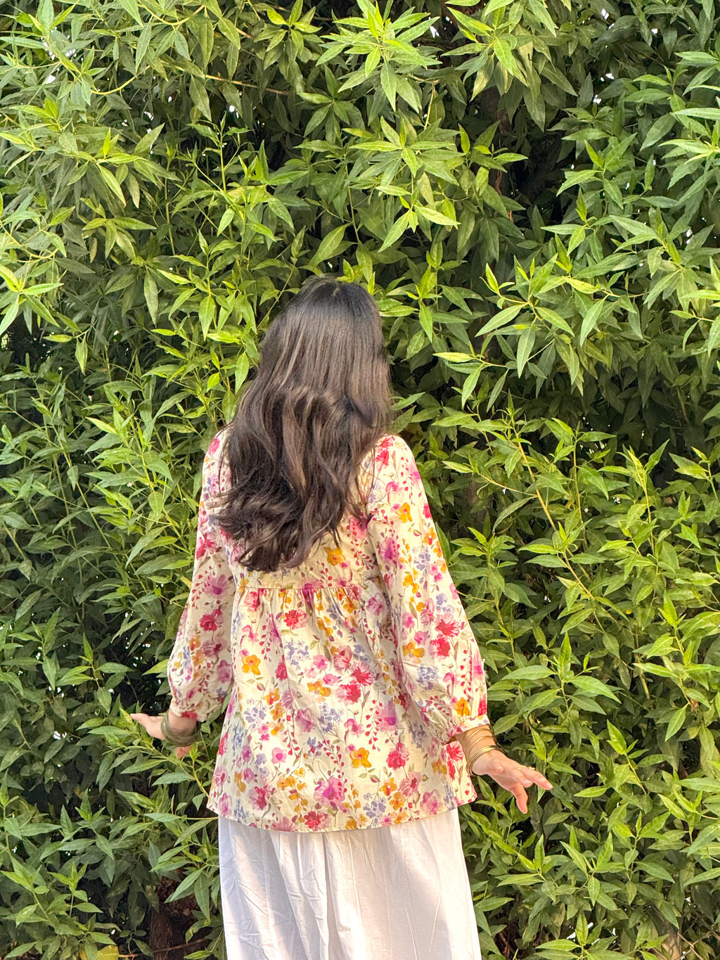 Floral Swan Peplum