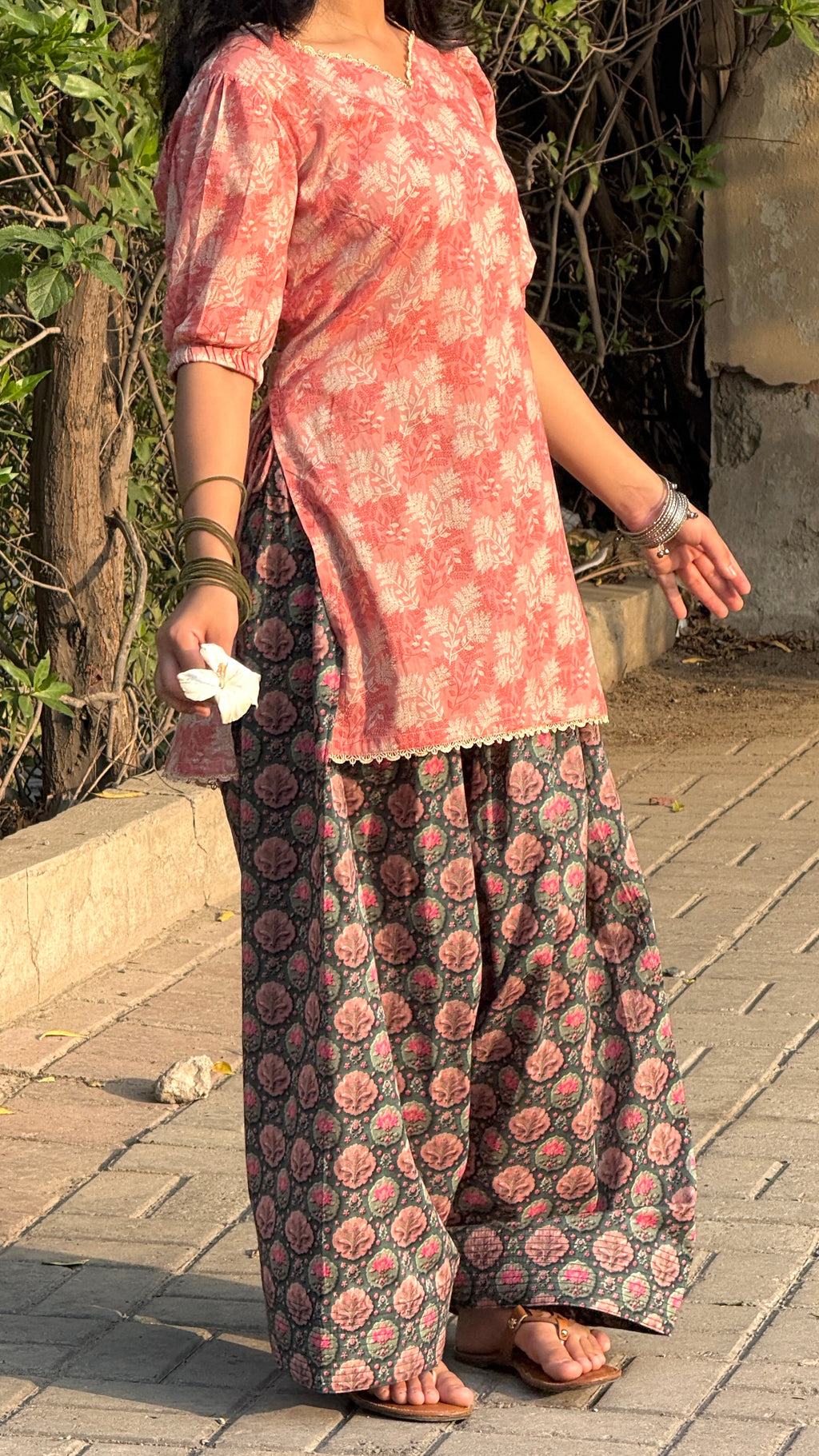 Green Bliss kurti Set