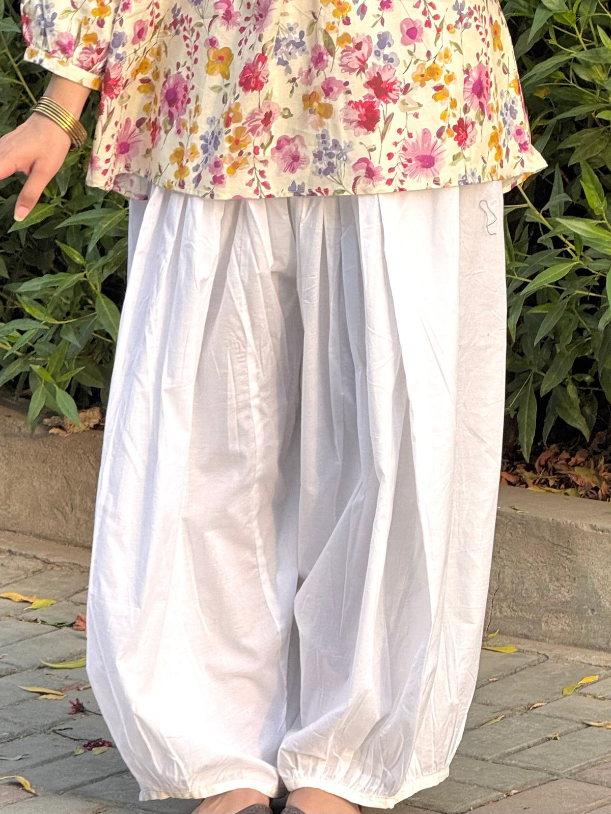 Floral Swan Peplum