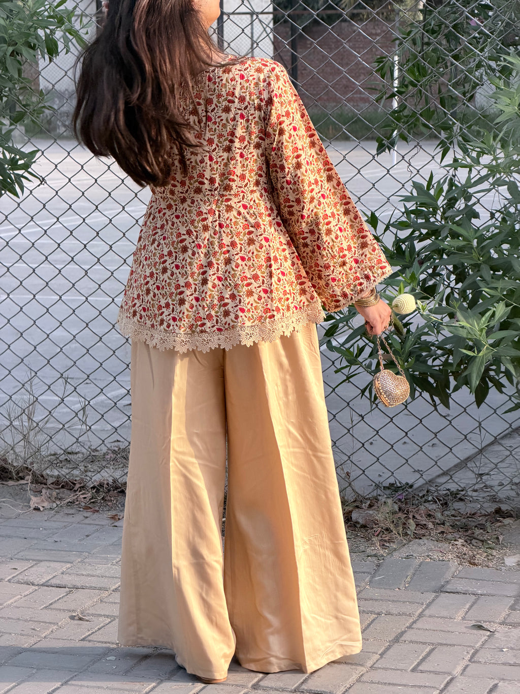 Autumn Muse Wrap Kurti