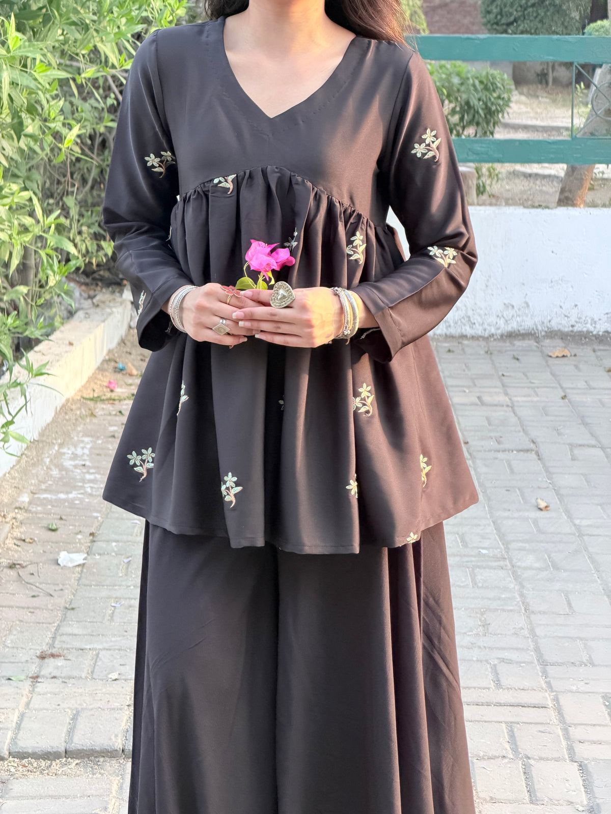 Black Sage Peplum