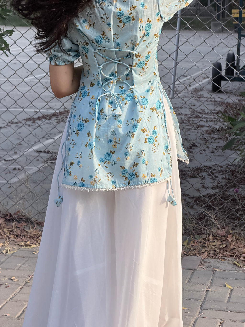 Ice floral Short Kurti