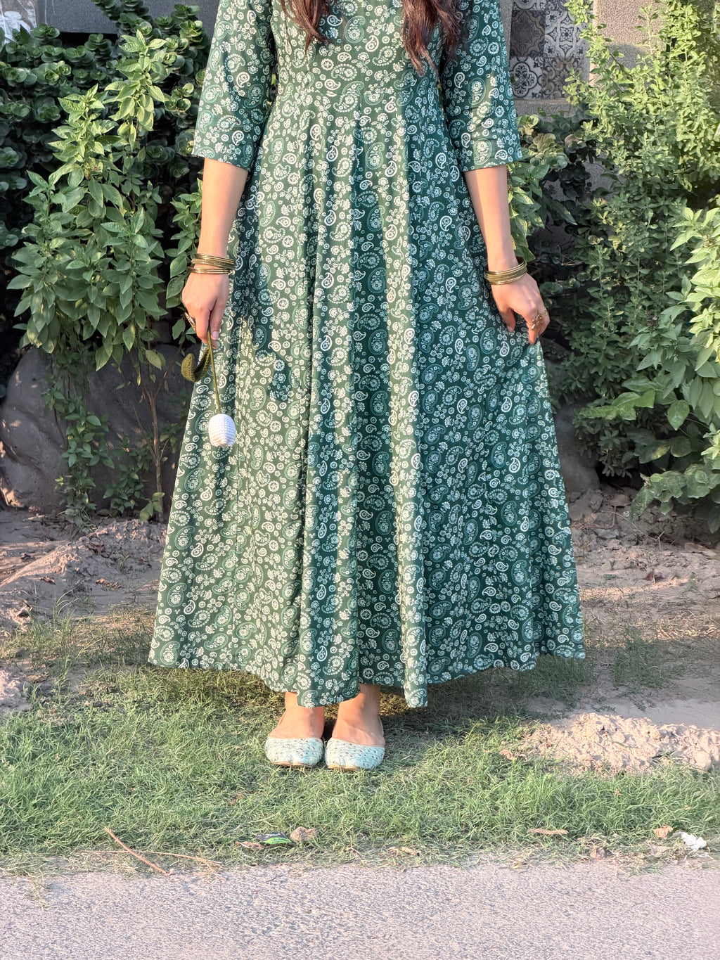 Emerald Anarkli frock