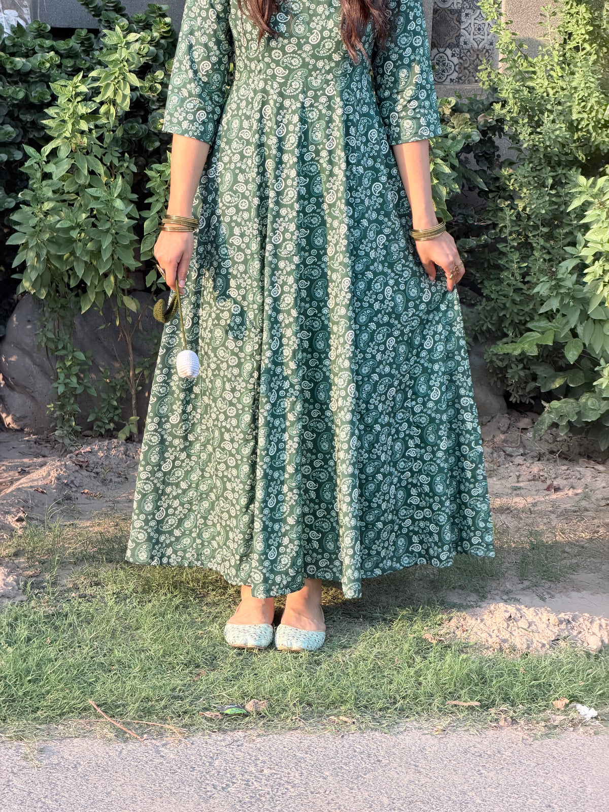 Emerald Anarkli frock
