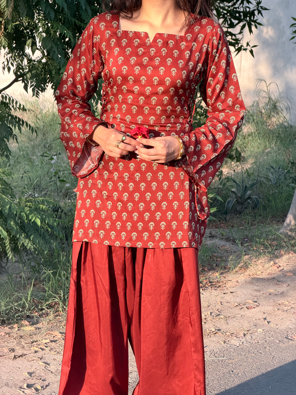 Ruby Rust Side Coset Suit