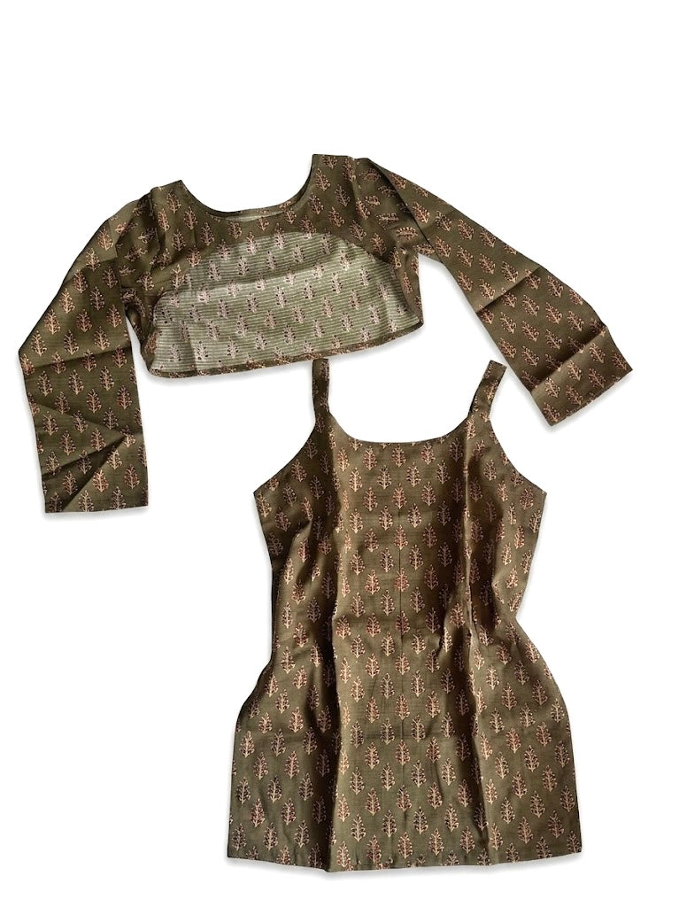 Olive convertible kurti