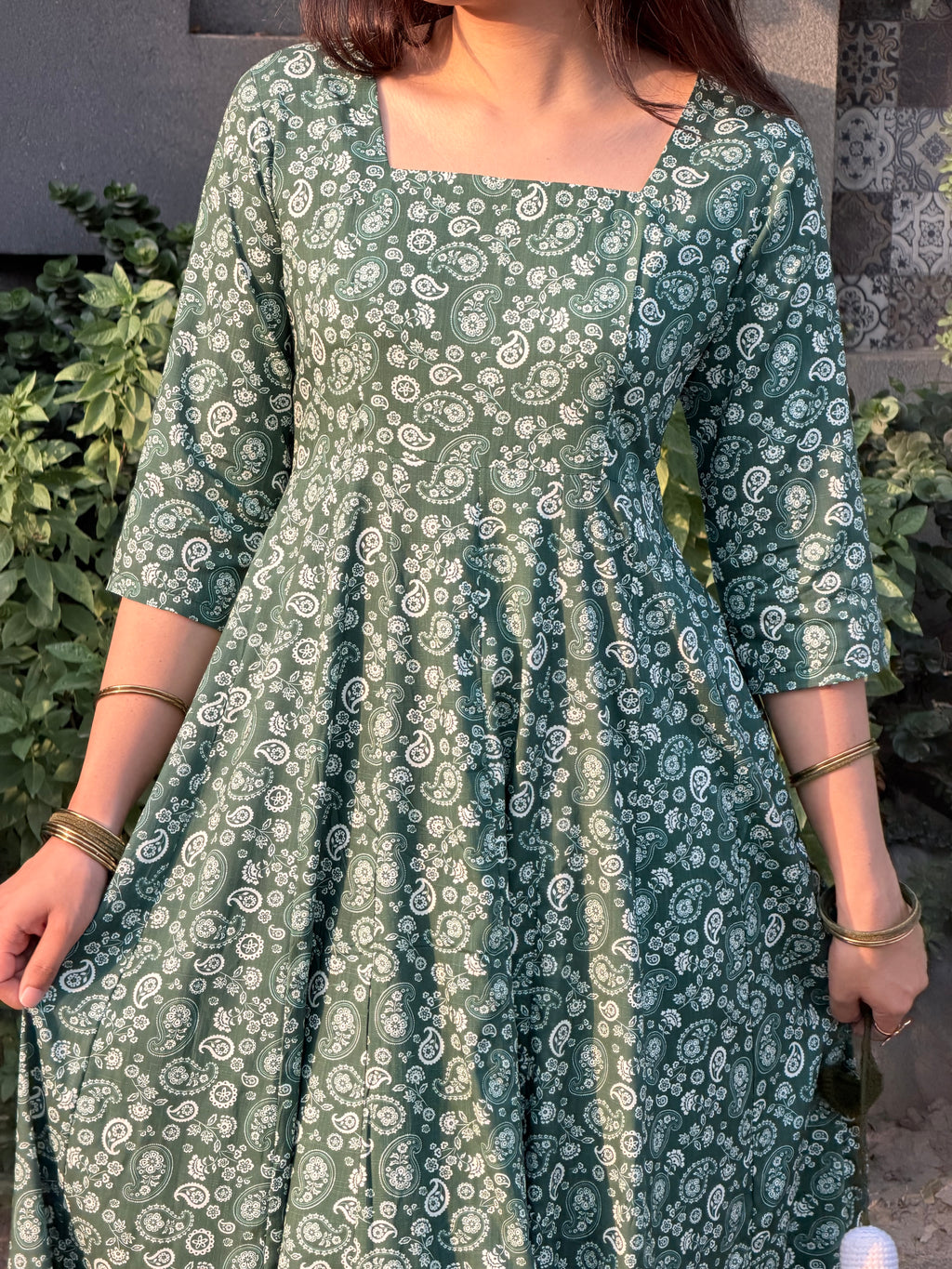 Emerald Anarkli frock