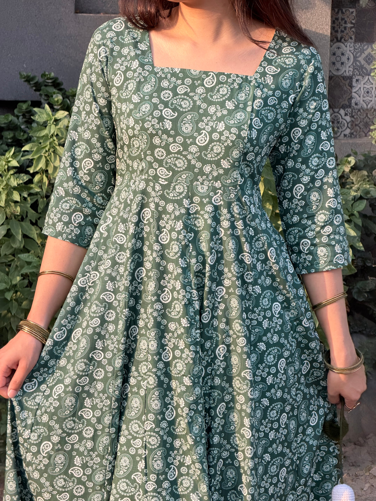 Emerald Anarkli frock