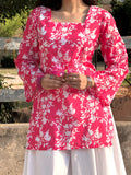 Pink Rose Corset kurti