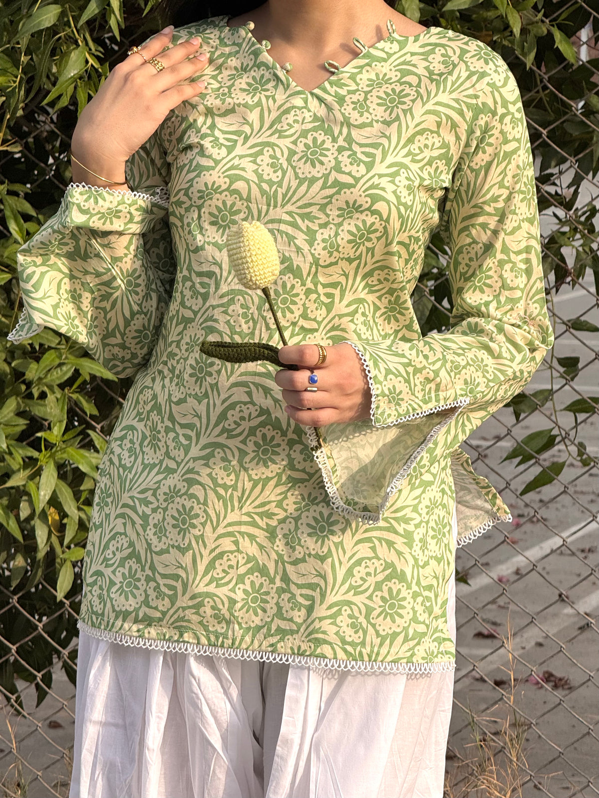 Soft Sage Kurti