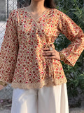 Autumn Muse Wrap Kurti