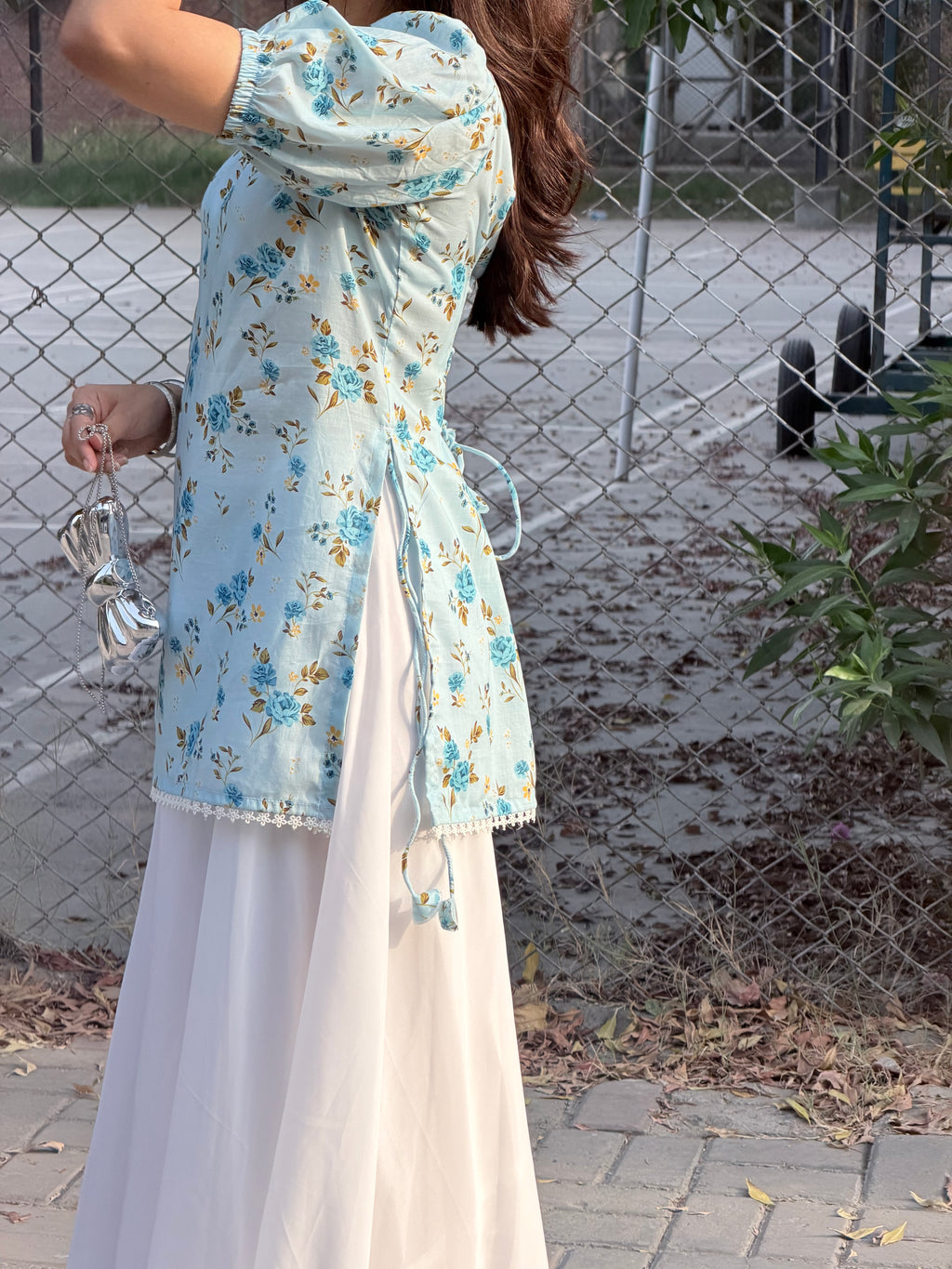 Ice floral Short Kurti