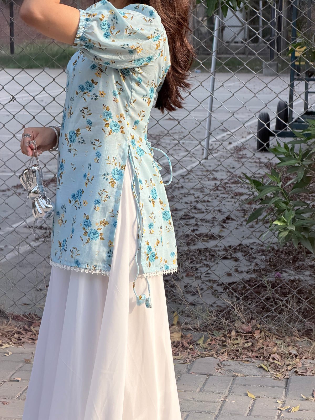 Ice floral Short Kurti