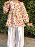 Floral Swan Peplum