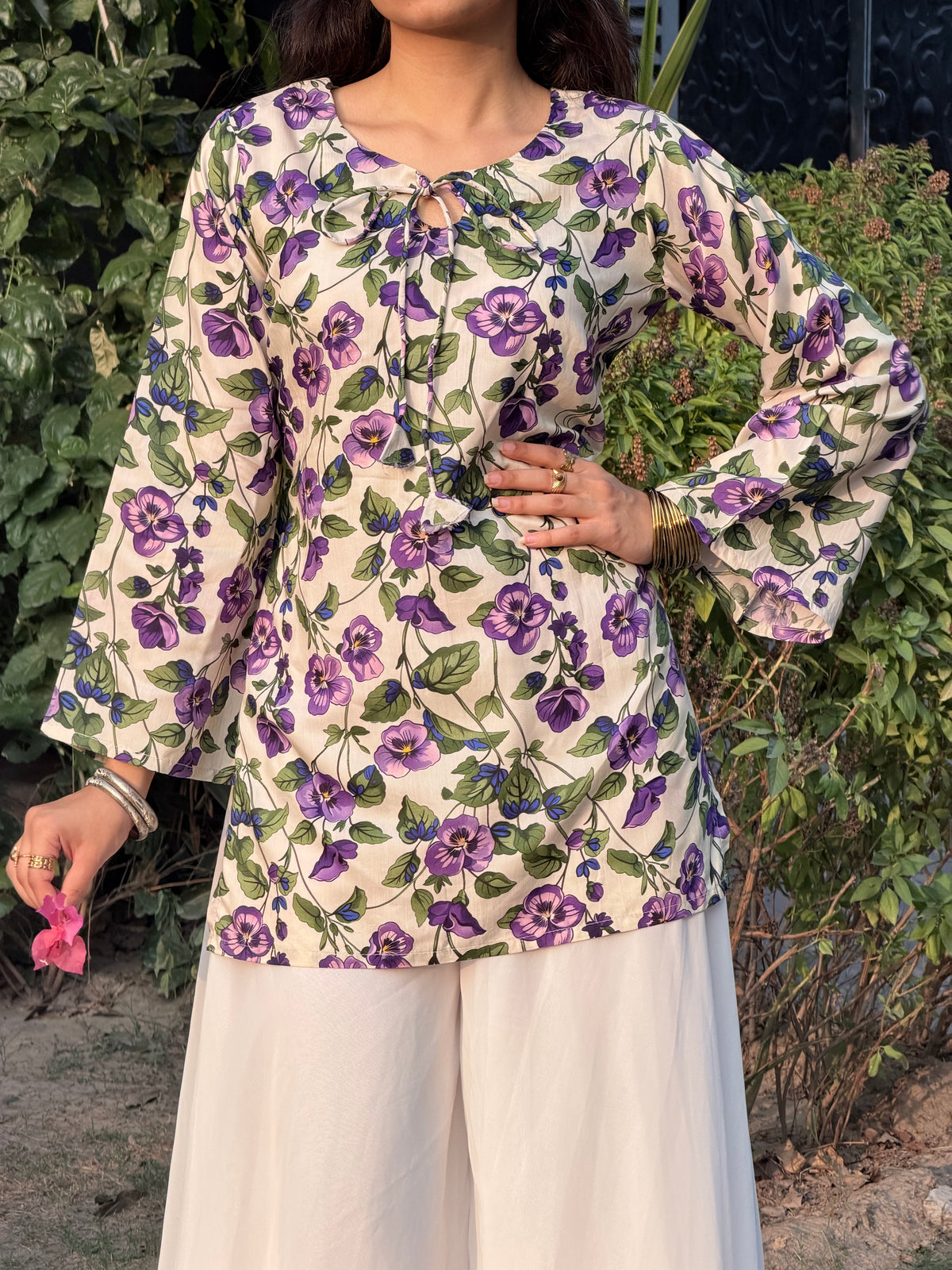 Lilac Short kurti