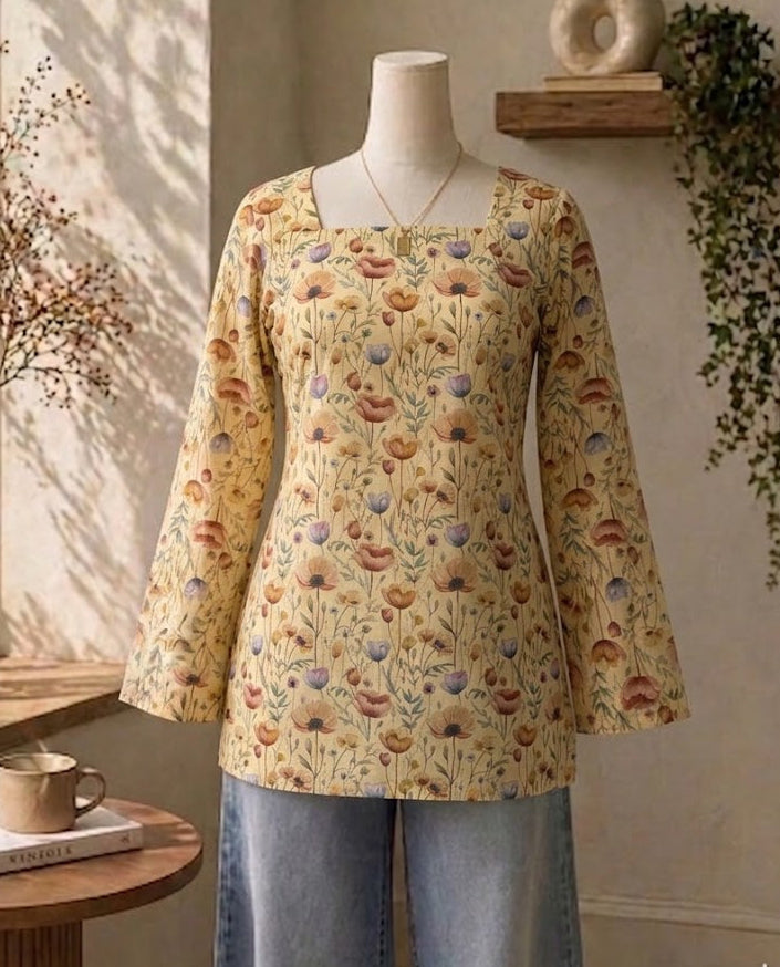 Golden hour corset kurti