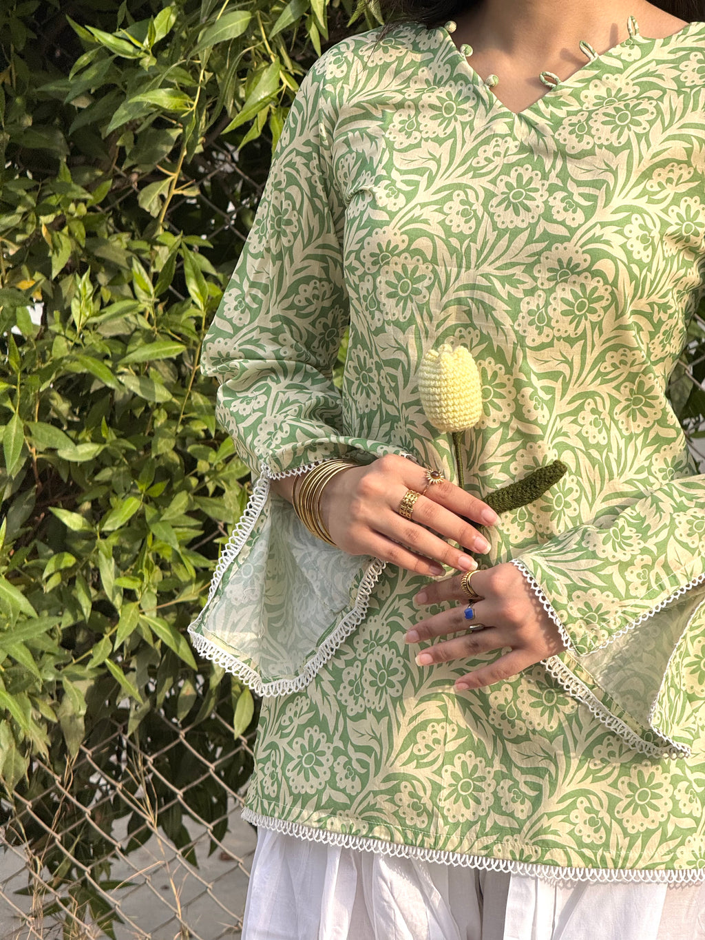 Soft Sage Kurti