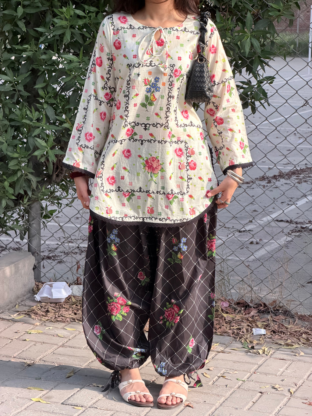 Noir Kurti Set