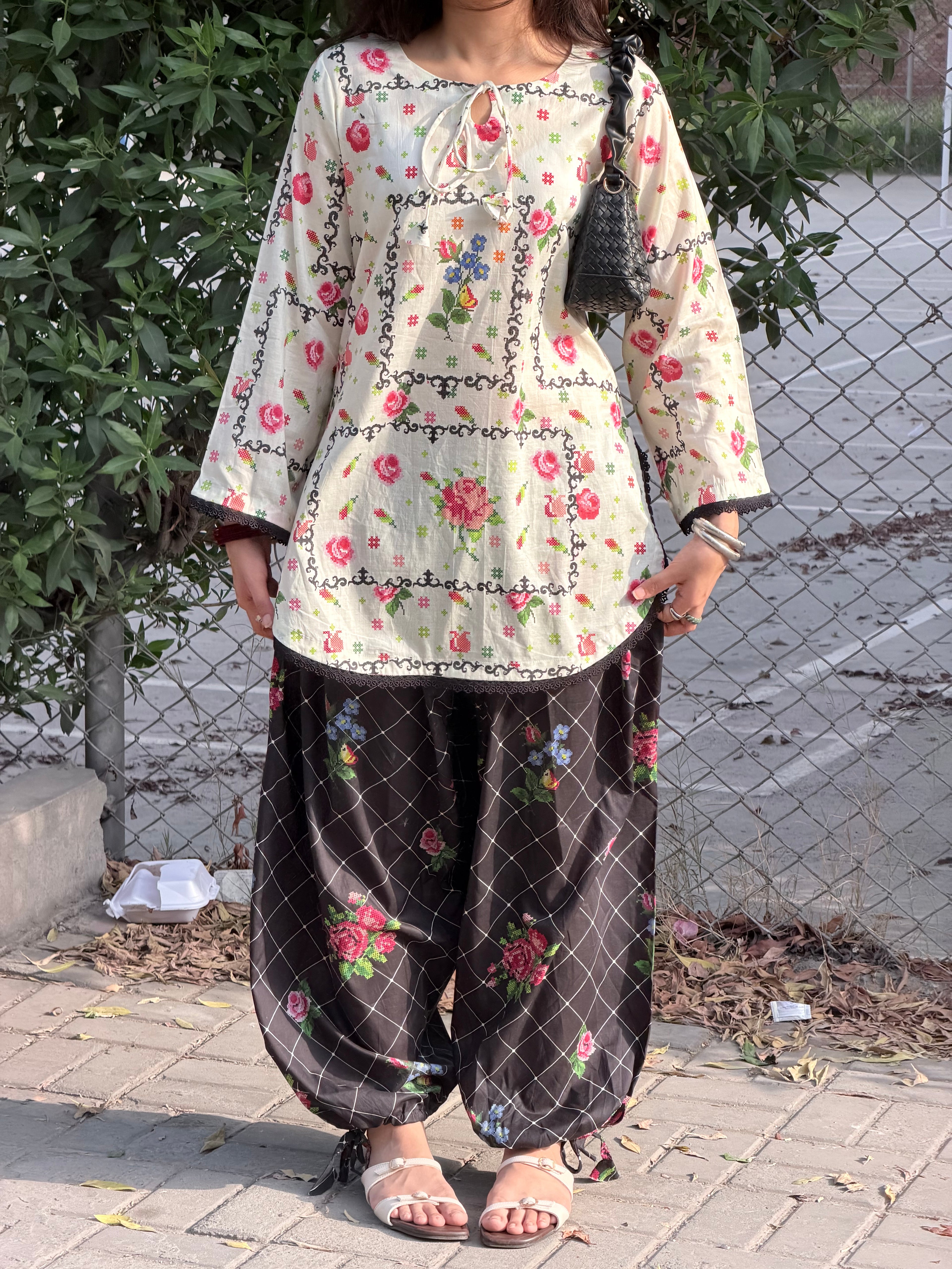 Noir Kurti Set