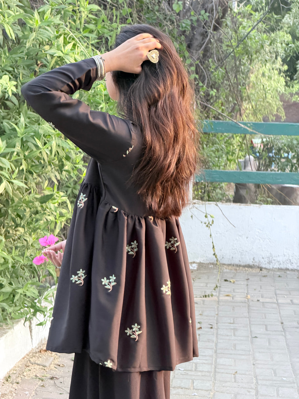 Black Sage Peplum