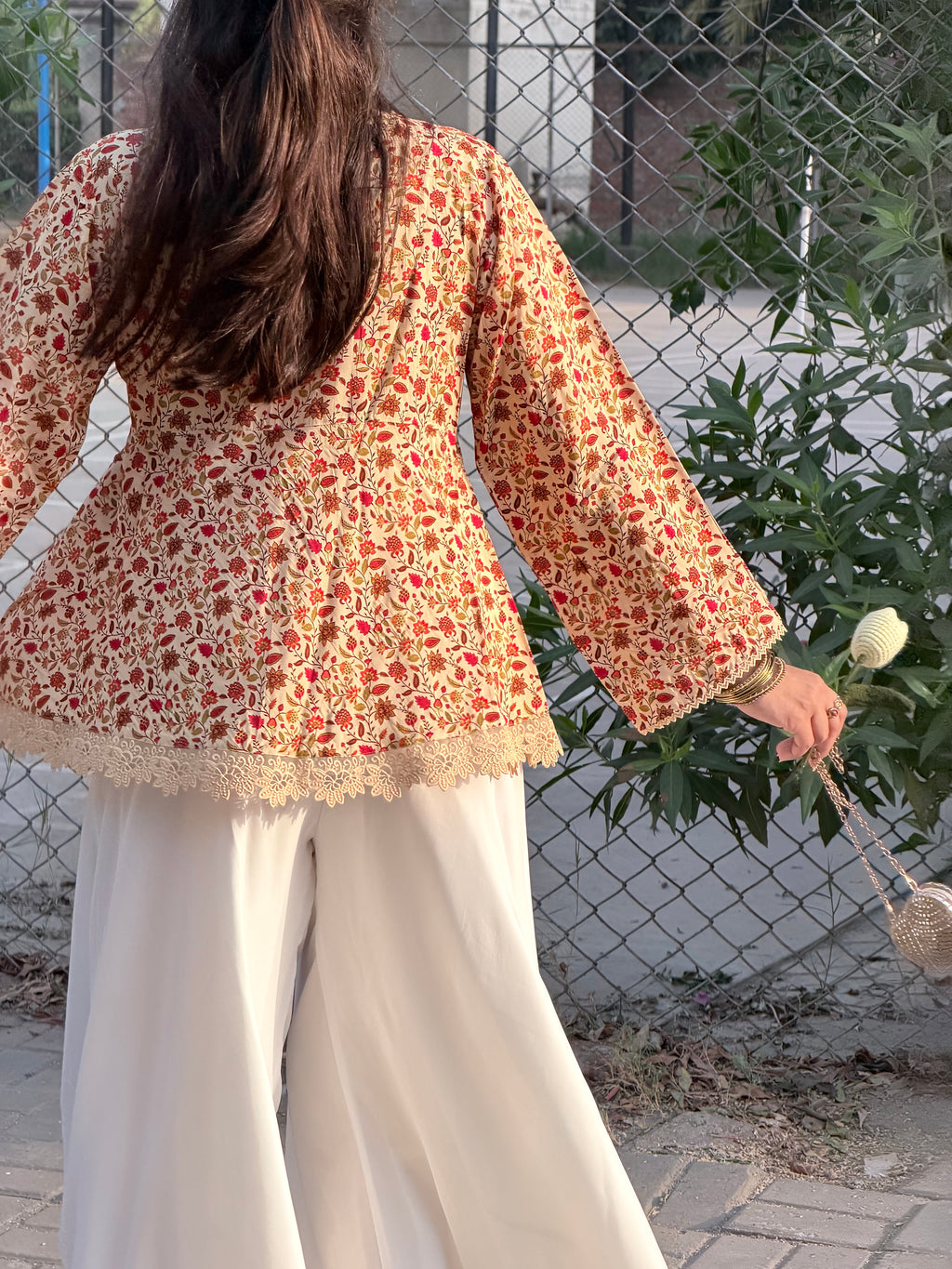 Autumn Muse Wrap Kurti