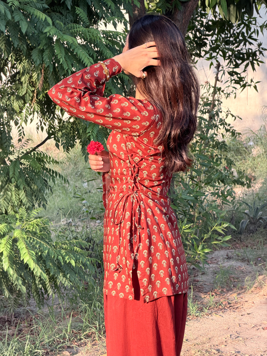Ruby Rust Side Coset Suit