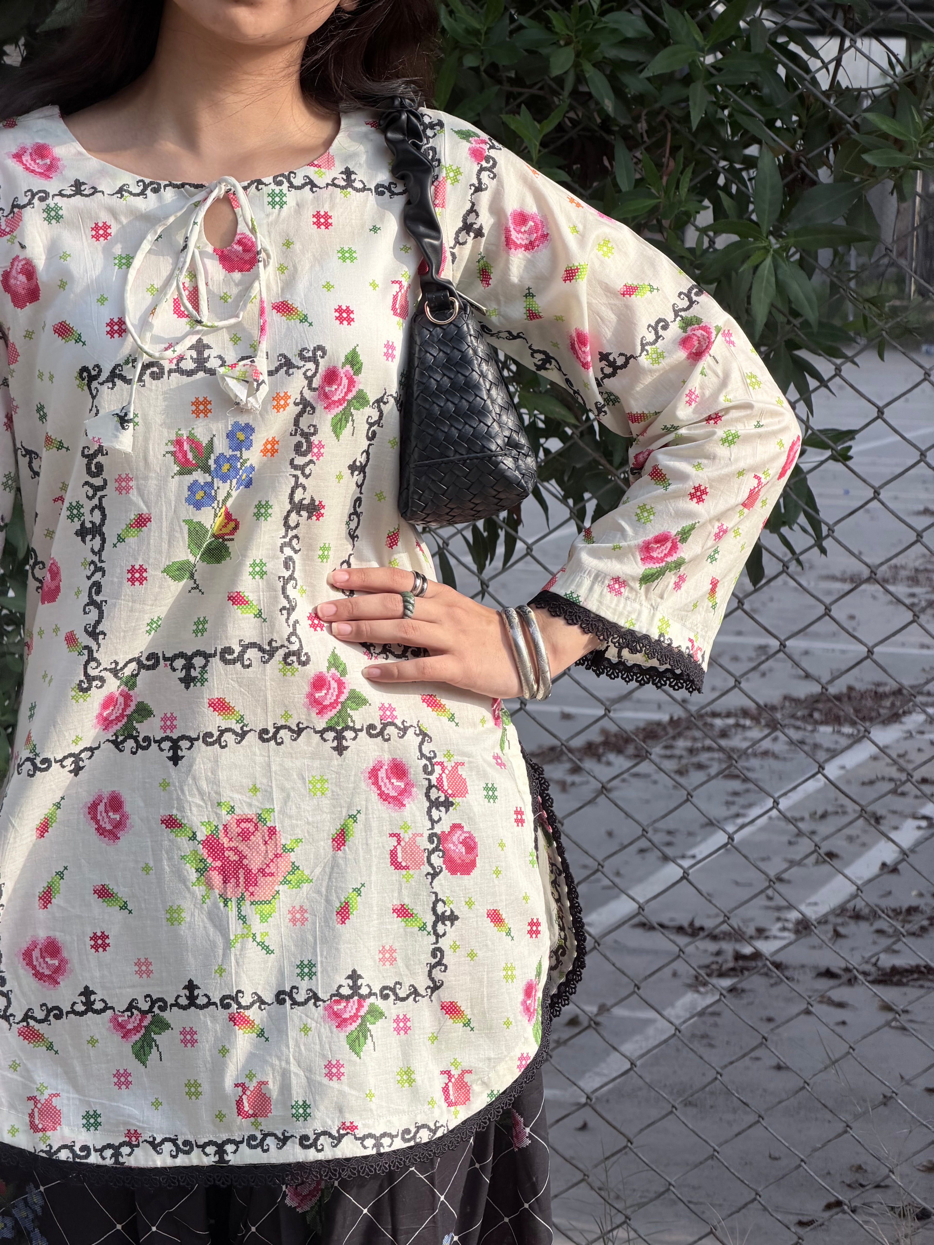 Noir Kurti Set
