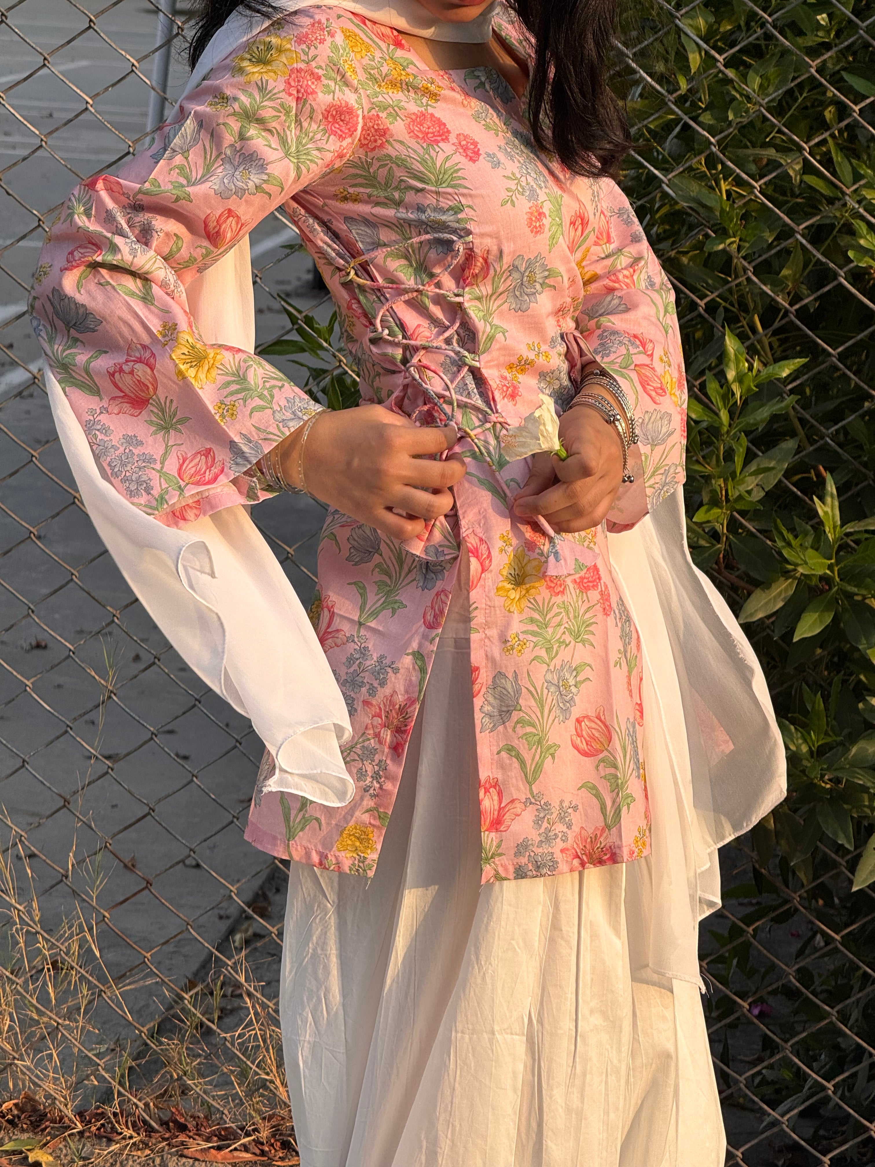 Gulabi Side Corset Kurti