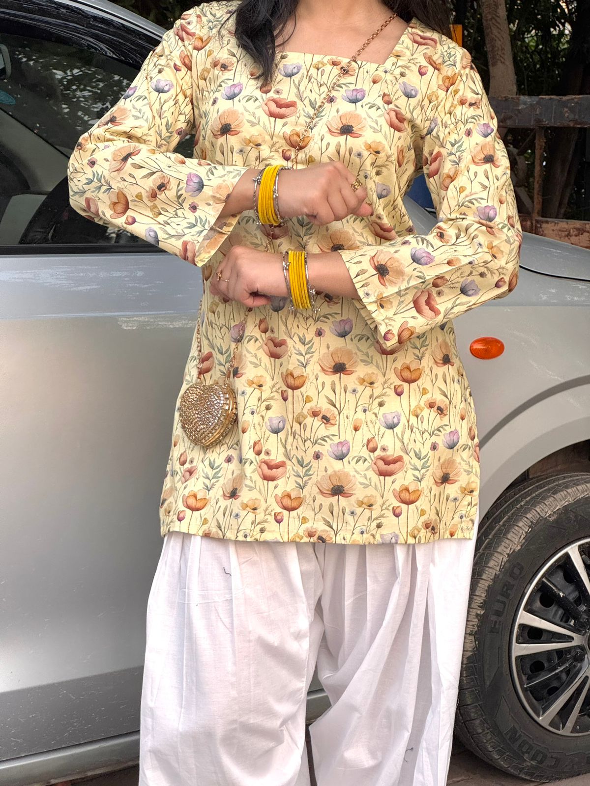 Golden hour corset kurti