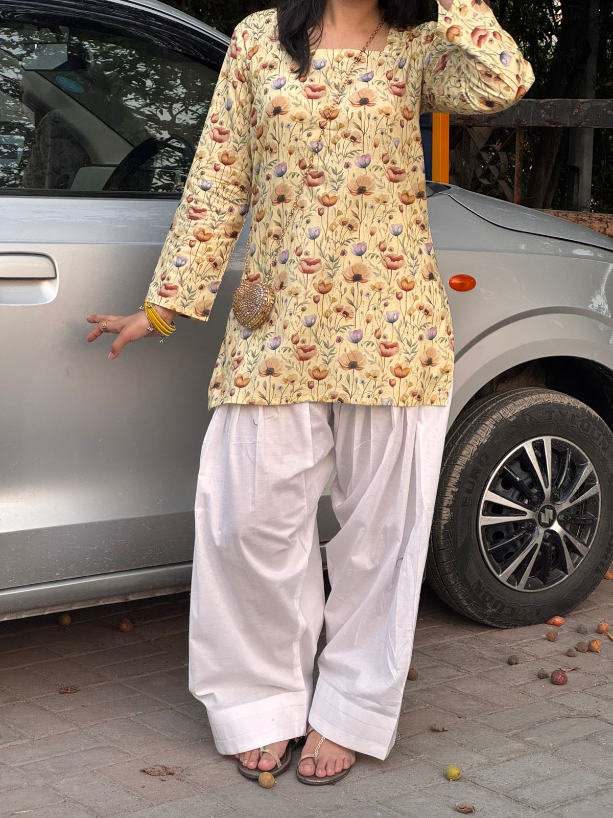 Golden hour corset kurti