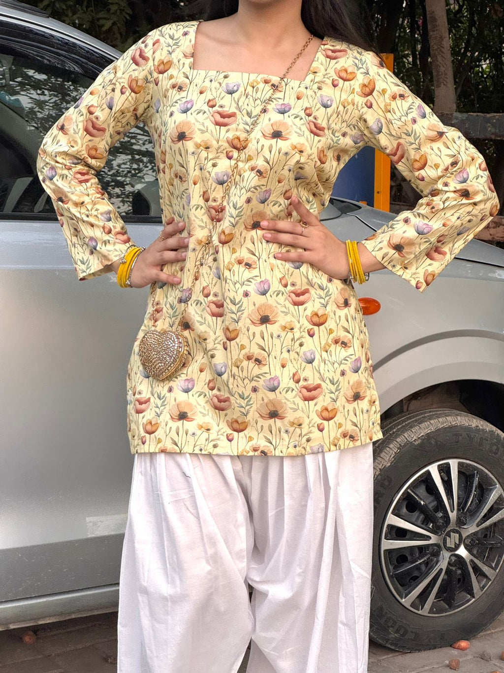Golden hour corset kurti